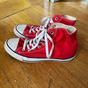 LAST CHANCE- 
Lightly worn red converse